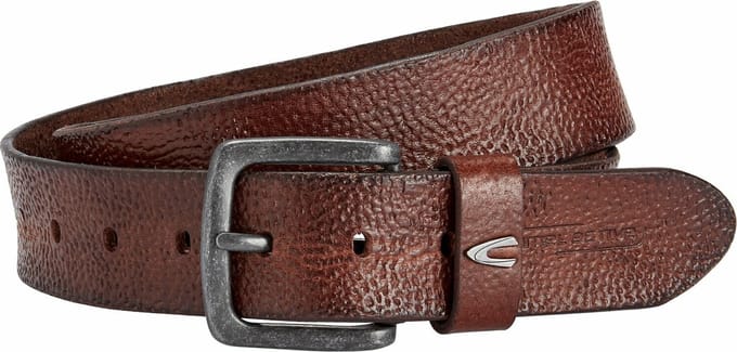 camel active Leren riem - Maat menswear-S - Bruin