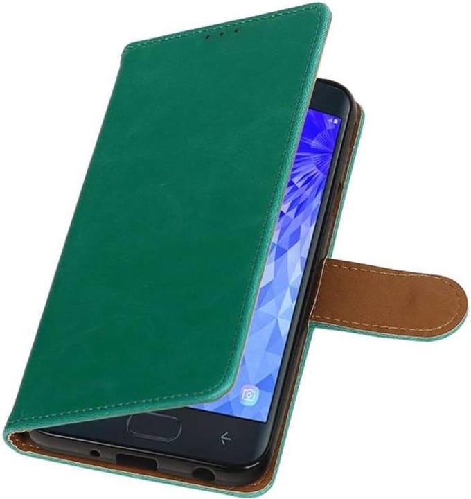 Groen Pull-Up Booktype Hoesje voor Galaxy J7 (2018)