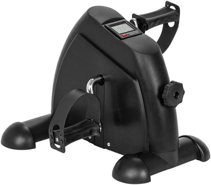 Pedaal Hometrainer - Mini Fiets - Benen Trainen - LCD Scherm - 30 cm Hoogte - Zwart