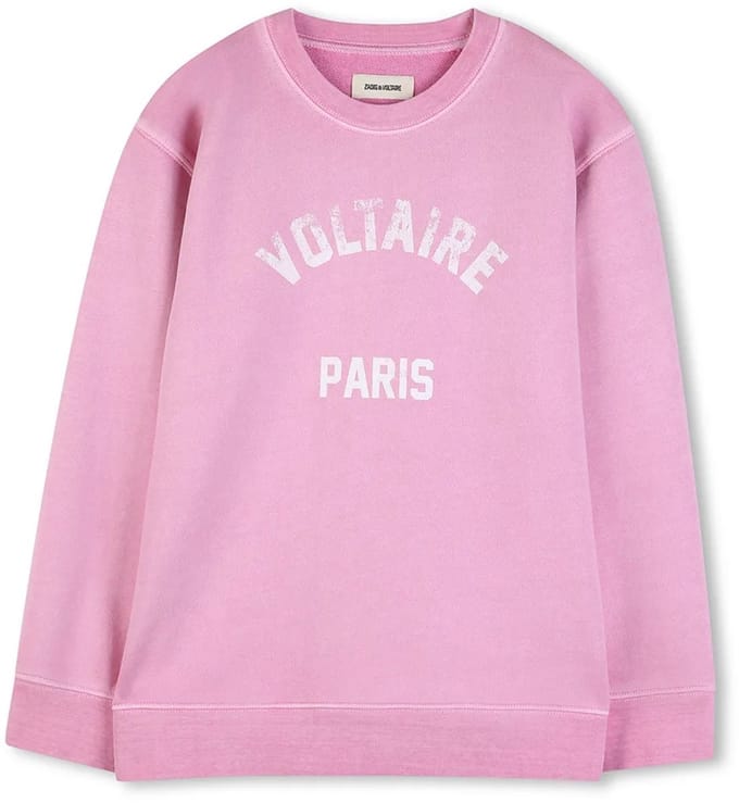 Zadig & Voltaire X60540 Sweatshirt Roze 6 Years Meisje