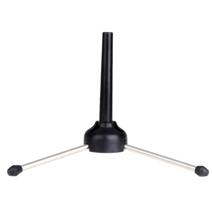 Statiefhouder standaard draagbaar opvouwbaar voor hobo fluit klarinet sax blaasinstrument black