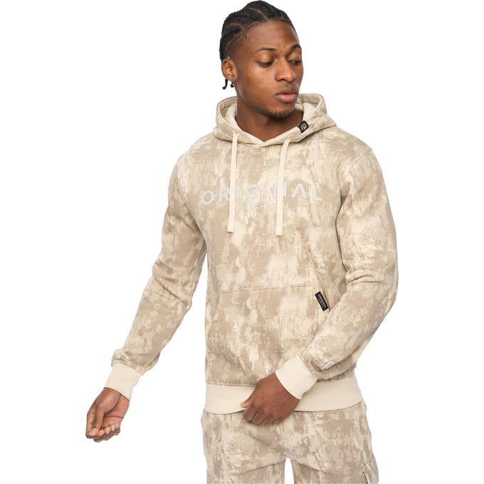 Crosshatch Heren Bardon Hoodie (Lichte steen)