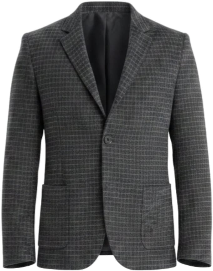 OMBRE Blazer - Regular Fit - Lange Mouw - Knopen Grafiet L