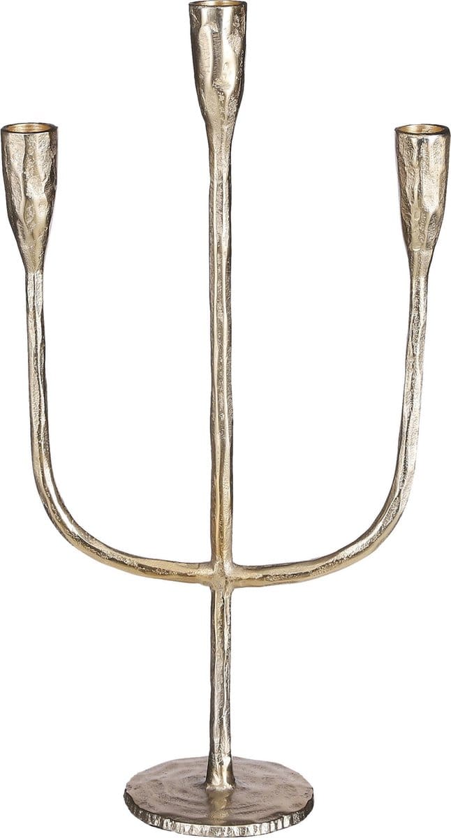 Stretto candelabra - L21 x W10 x H41 cm - Gold