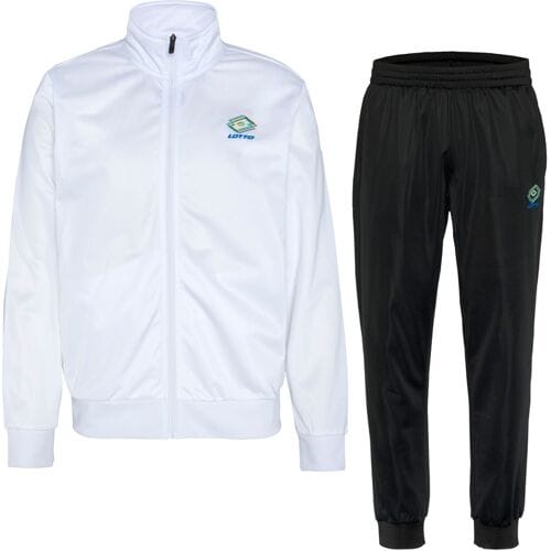 LOTTO Heren trainingspak 2-delig (Wit/zwart, M)