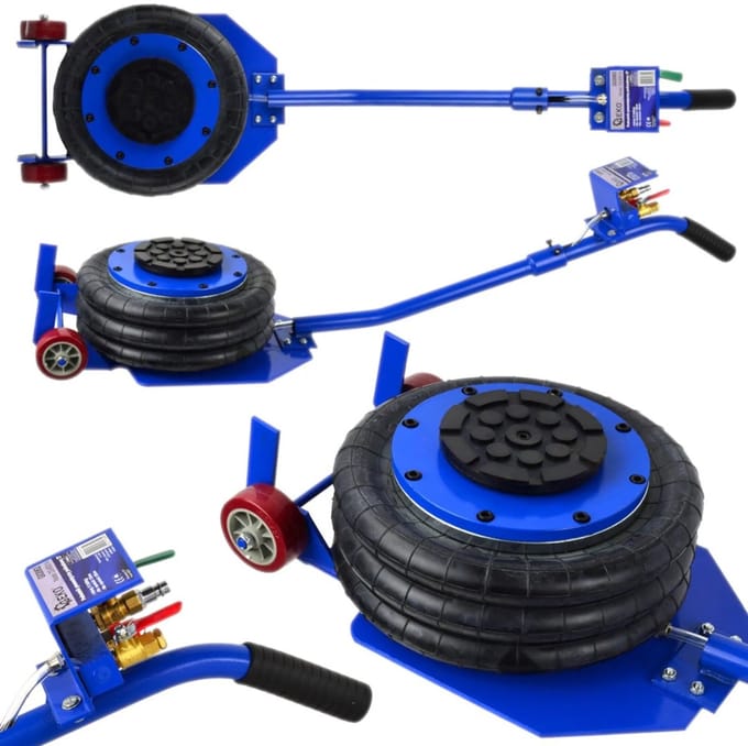 GEKO Ballonkrik - 3 Ton - Verstelbaar 135-400 mm - Versterkt Rubber - Veiligheidsklep