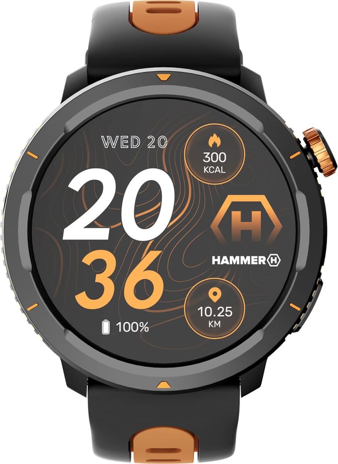 Hammer Watch 2 Lite Bluetooth Robuuste Smartwatch 1.43" AMOLED