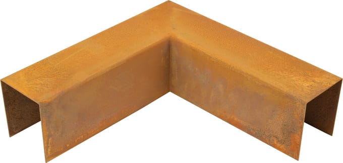Wovar Cortenstaal Opsluitband Hoekstuk 20 x 5,2 x 6 cm | Per Stuk