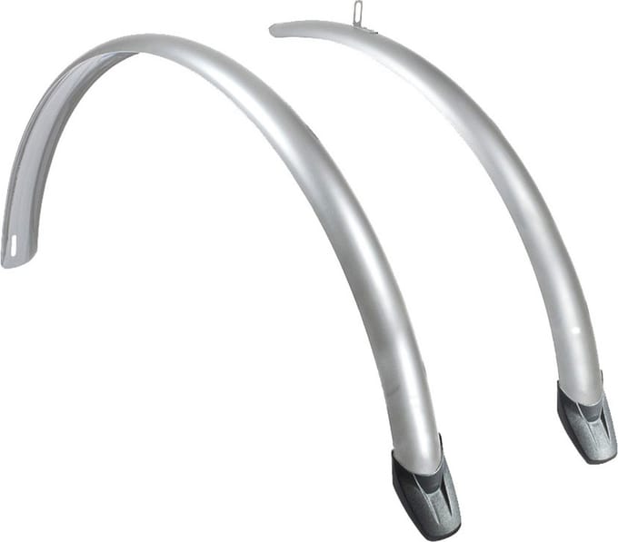 Eurofender Kunststof Spatborden Set 28 Inch Zilver