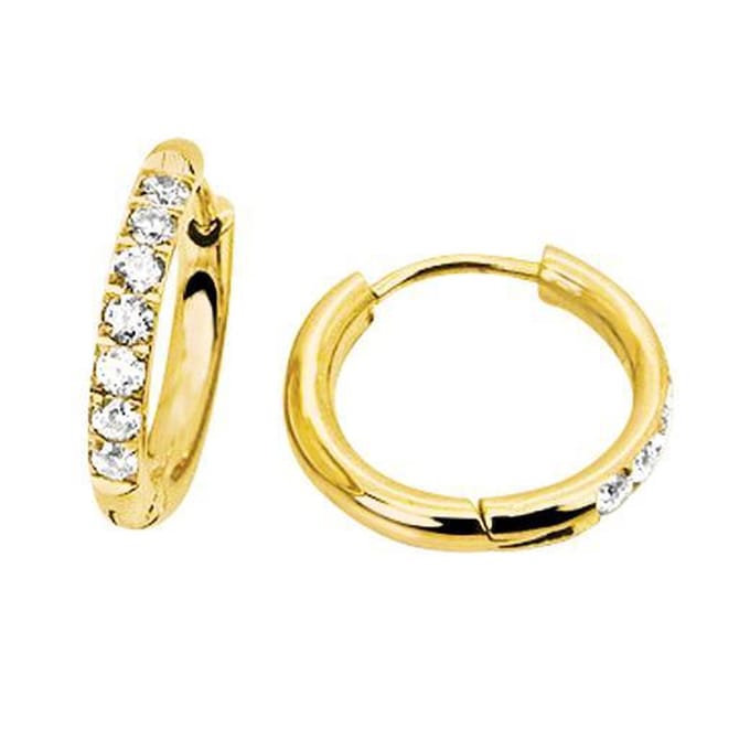 Amanto Oorbellen Davion Gold - 316L Staal - 2.5mm - ∅17mm