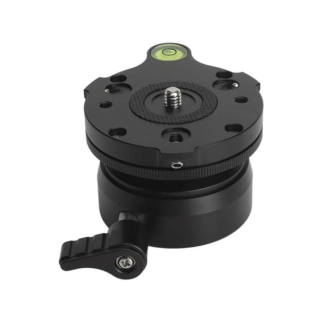 Statiefkop Nivelleerbasis Camera Waterpas Statief Nivelleerbasis Halve Bol met Gecompenseerde Waterpas black