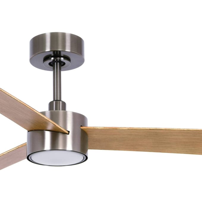 Beacon Lighting Beacon plafondventilator met verlichting Climate IV nikkel/teak, stil