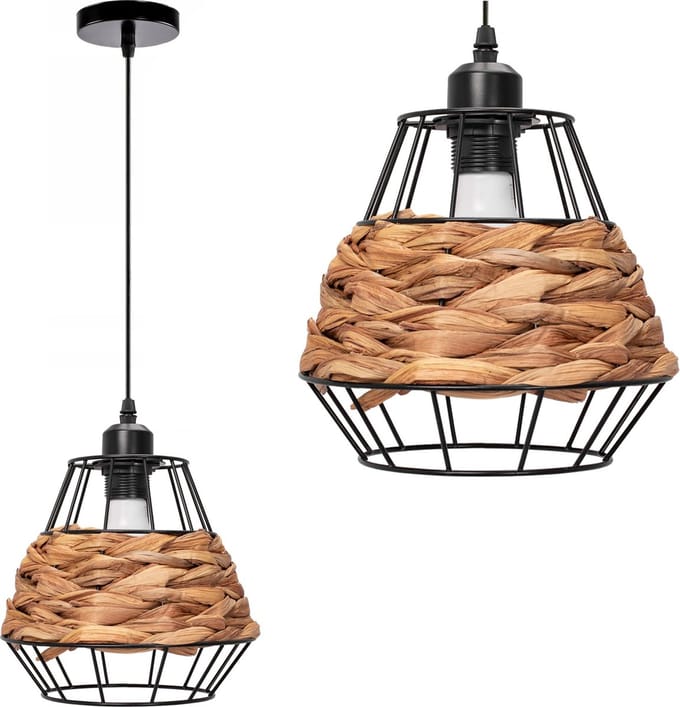 Toolight App989-1Cp Hanglamp Zwart 20X22,5X85Cm