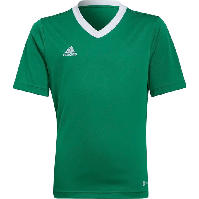 adidas - Entrada 22 Jersey Youth - Groene Voetbalshirt -152