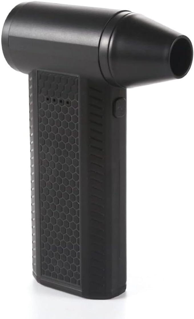 Mini Turbo Ventilator - Draagbare Bladblazer - Snel Drogen - 4 Snelheden Instelbaar - 343 Gram - Zwart