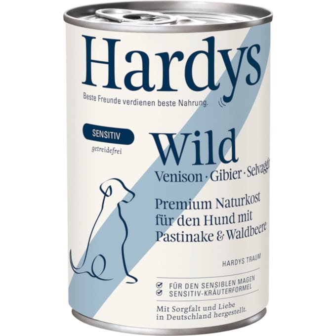 24x400g Hardys Senistive Wild natvoer voor honden
