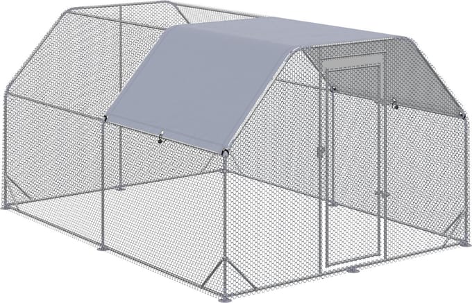 PawHut Hühnerstall mit Sonnenschutzdach D51-373V01