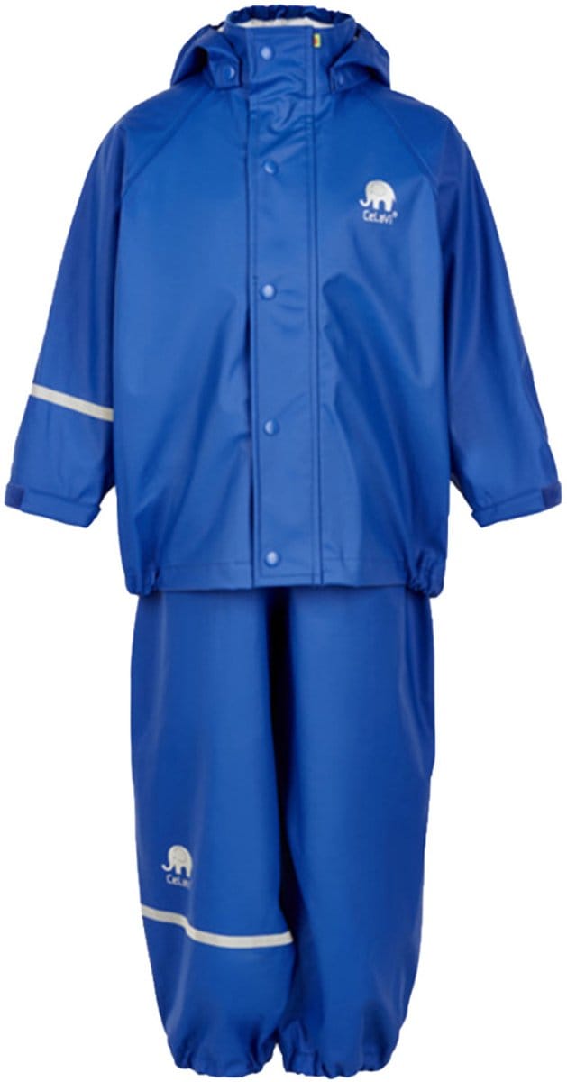CeLaVi - Basic regenpak voor kinderen - Oceaanblauw - maat 110cm