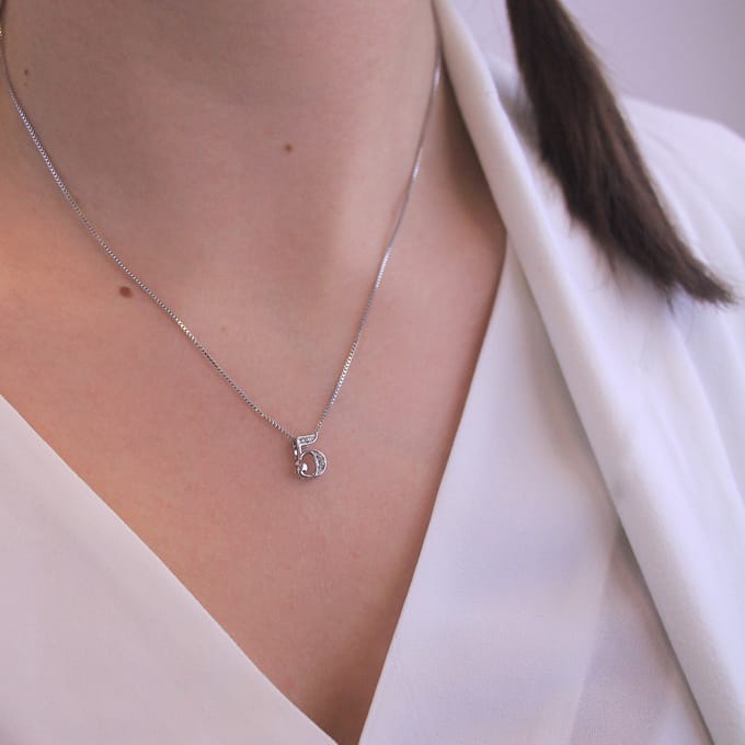 Nummer 5 hangers - Zilver en kristal