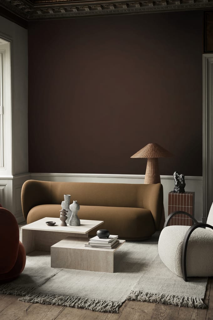 Ferm Living Yara vaas - grey pumice - medium