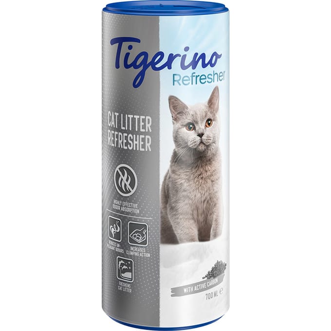 2x700ml Tigerino Refresher Natuurlijke ontgeurder voor Kattenbakvulling