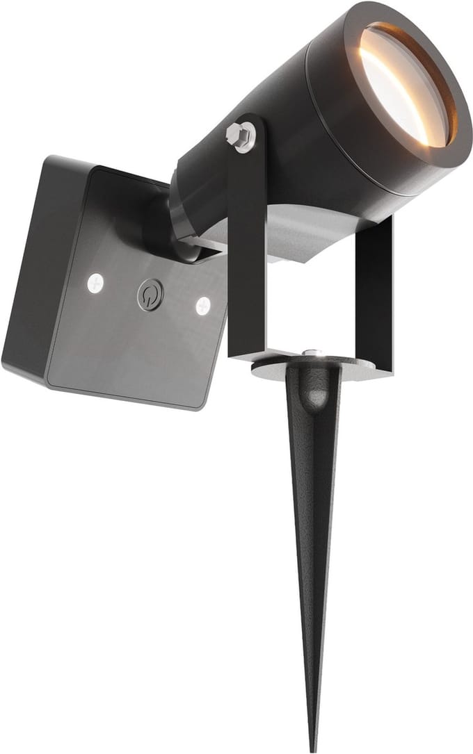 Ledvion - LED Solar Prikspots, Zwart, IP65, 3000K