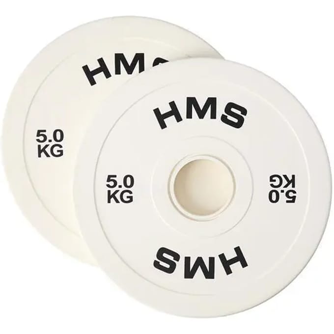 HMS CBRS50 - Olympische Halterschijf - 2x5.0 KG - Staal en Rubber