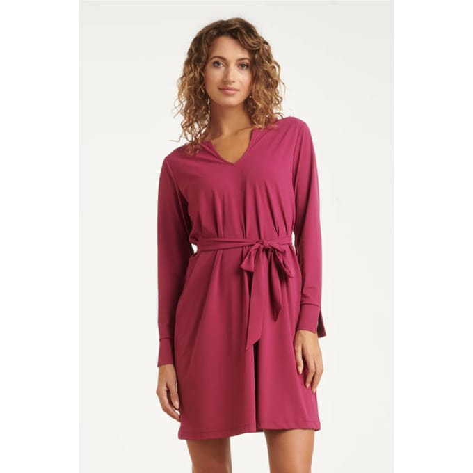 Smashed Lemon 25818 – travel jurk met ceintuur |