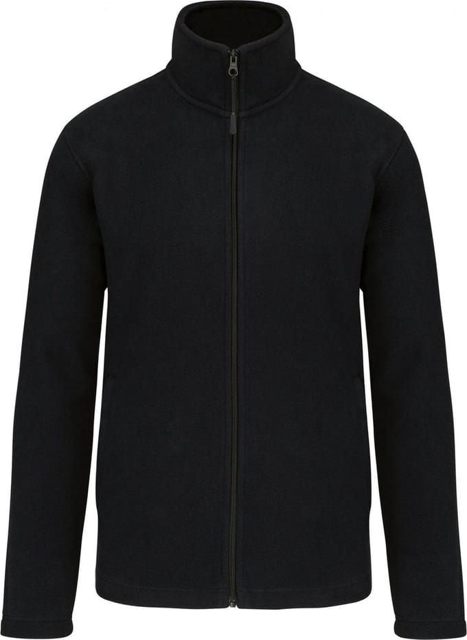 Premium Microfleecevest met rits Kariban Zwart - maat M