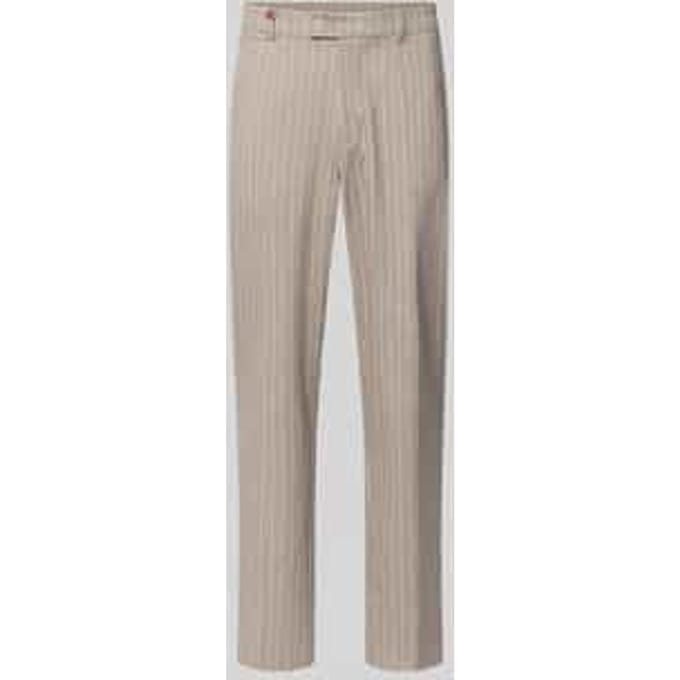 Broek met labeldetail model 'Orlando'