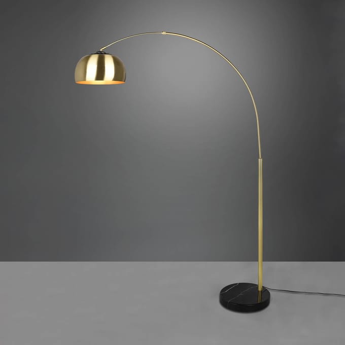Trio Lighting Bogenstehleuchte Argentina, messing