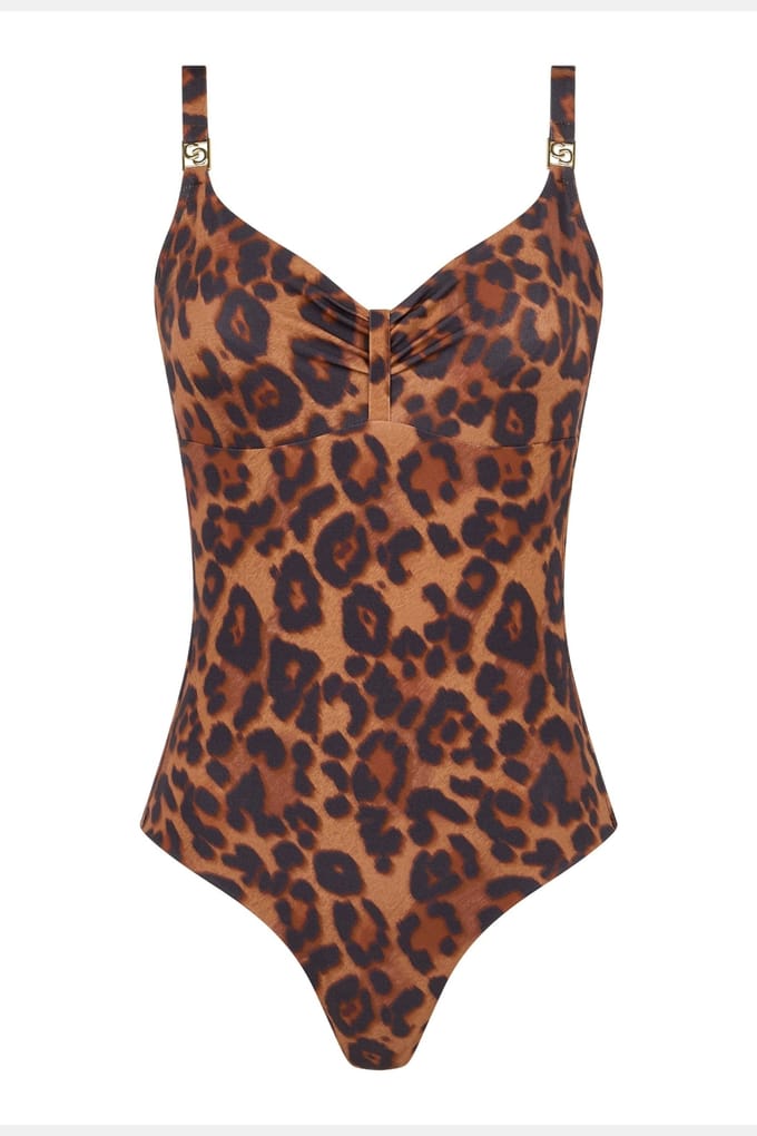 Chantelle Sw 1p Underw. Covering Wild Leopard Größe: E75 | Badeanzüge Outlet | Damen
