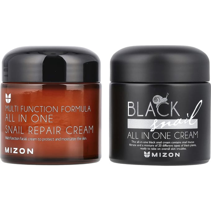 Mizon, alles-in-één, kleurrijke jeugd, slak, 2-delige set black