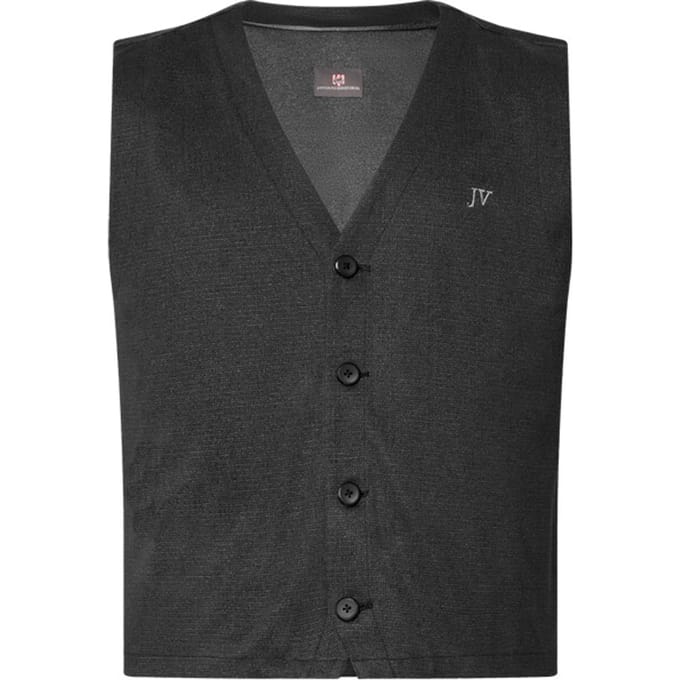 Jan Vanderstorm herren Bodywarmer - 62 - zwart - Plus Size