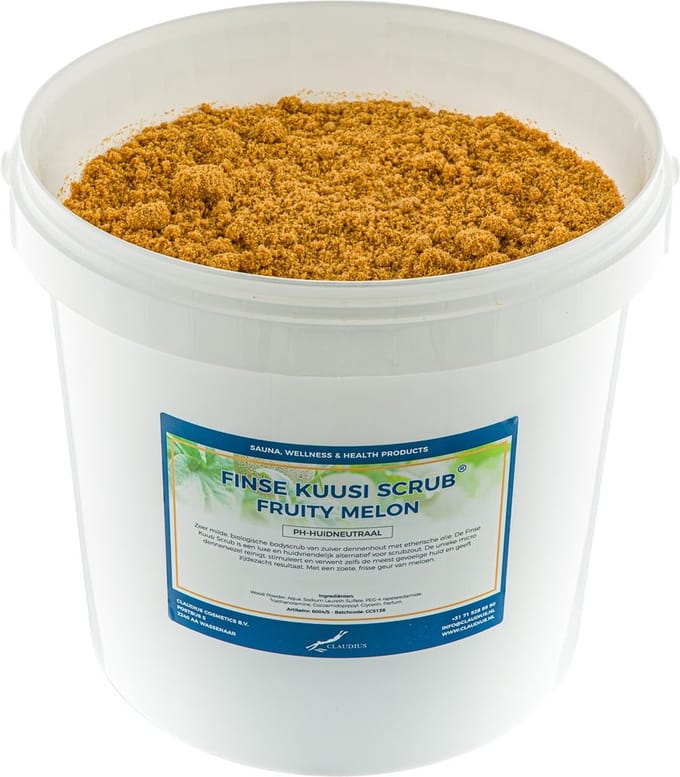 Kuusi Scrub Fruity Melon 10 liter - Hydraterende Lichaamsscrub
