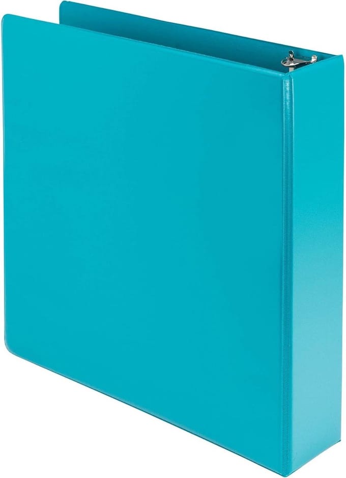 Duurzame Ringband - Map Organizer - Documenten Archiveren - Plantaardig Plastic - 5 cm Ring - Turkoois