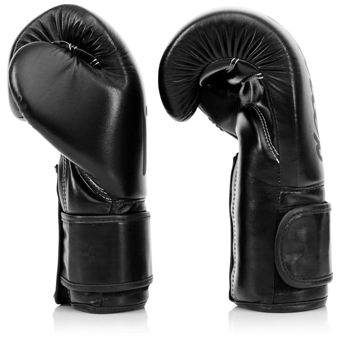 Fairtex BGV14SB Microfiber Bokshandschoenen - Art Collections - Solid Black 14 oz