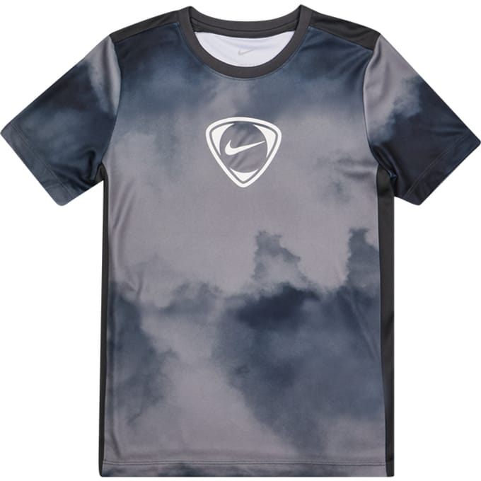 Nike Acd+ Aop T-shirts Kinder - Zwart - Maat 128 - 137 CM - Poly Jersey