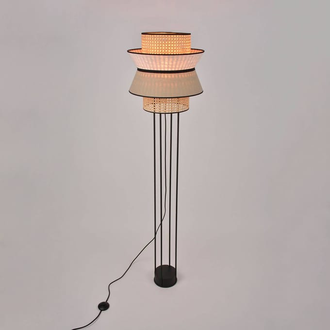 MARKET SET Singapore DBL vloerlamp, nude