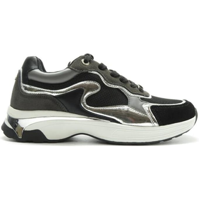 Mexx Sneaker Portia Love Zwart/zilver Dames - Maat 38