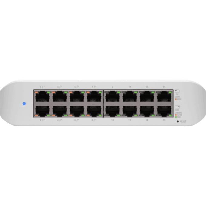 Ubiquiti Networks USW-LITE-16-POE USW-LITE-16-POE Netwerk switch 16 poorten 1 GBit/s PoE-functie