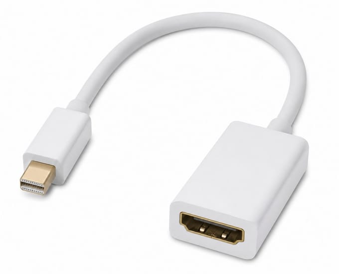 Mini DisplayPort naar HDMI Adapter – Thunderbolt naar HDMI – Geschikt voor MacBook, iMac, Mac Mini en Surface – Full HD 1080P – Wit