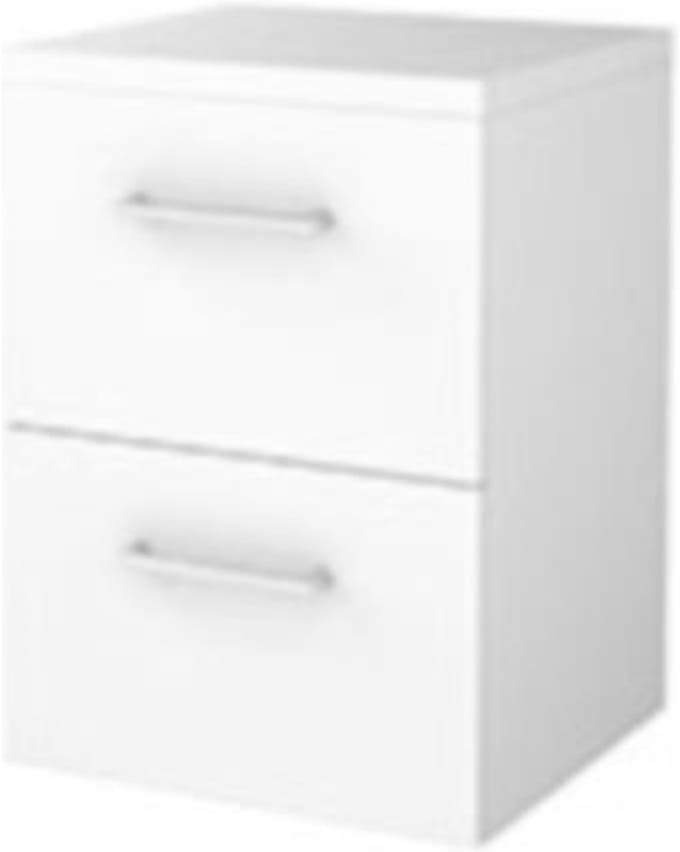 Basic-Line Start 46 Badkamermeubelset - 50 x 46 cm - Met Grepen - 2 Lades - Wastafelblad - Ice White