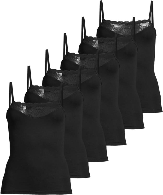 Conta Dames spaghettitop 6 pack Modal
