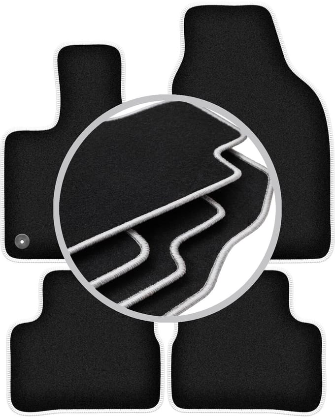 CARLUX-SILVER automatten voor: Fiat E-500 / 500 Electric hatchback (2020-)