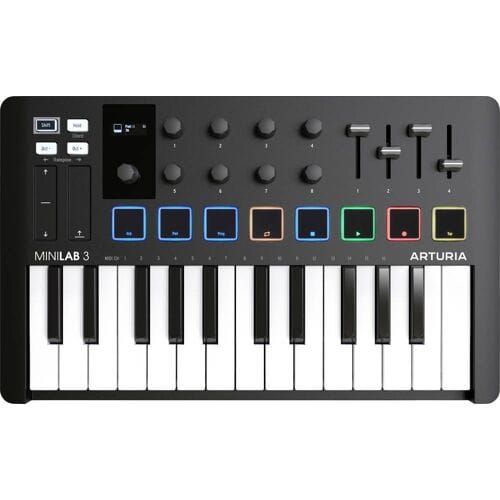 Arturia Minilab 3 - MIDI keyboard & pad controller - Zwart