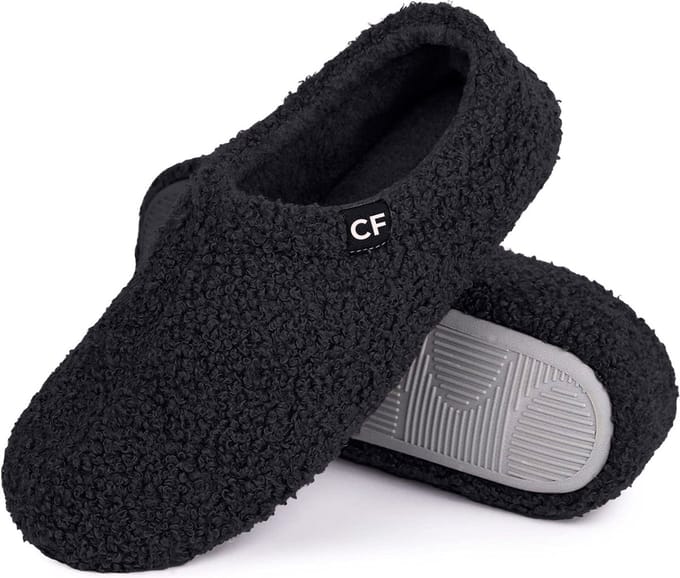 Pantoffels Dames - Sloffen - Maat 40/41 - Zwart - Anti-slip - Comfeet