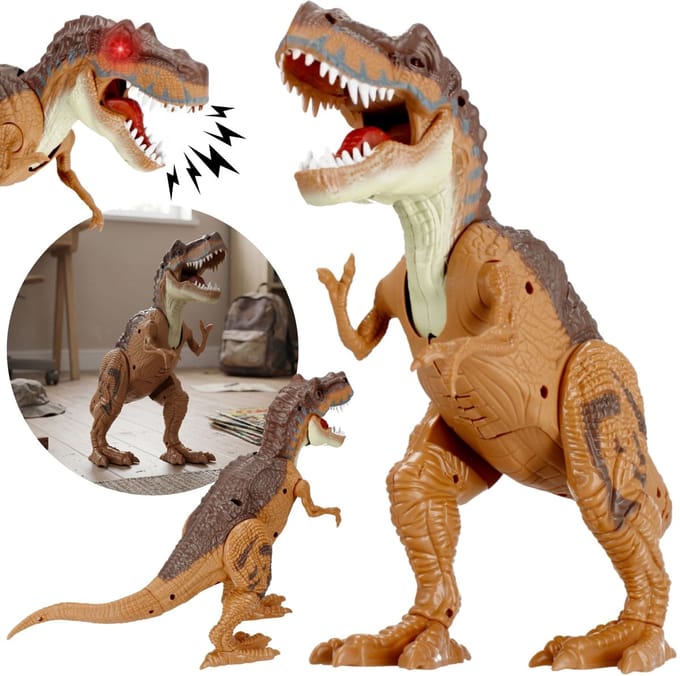 Interactieve T-Rex-dino, groot speelgoed voor kinderen, geluid, licht, beweging 3+
