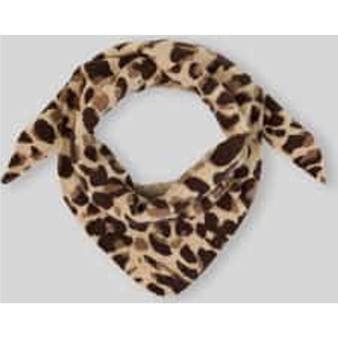 Tom Tailor - Cosy sjaal met luipaardprint - Maat ONESIZE - brown beige leo print