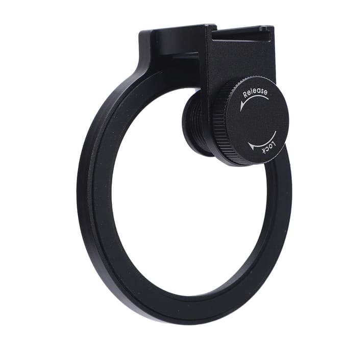 67mm Telefoonfilter Mount Schroefdraad Lensfilter Clip met Cold Shoe Mount voor 67mm ND CPL UV Ster black